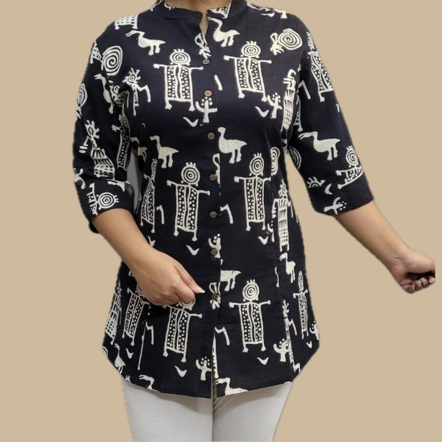 Cotton Tunic in Black