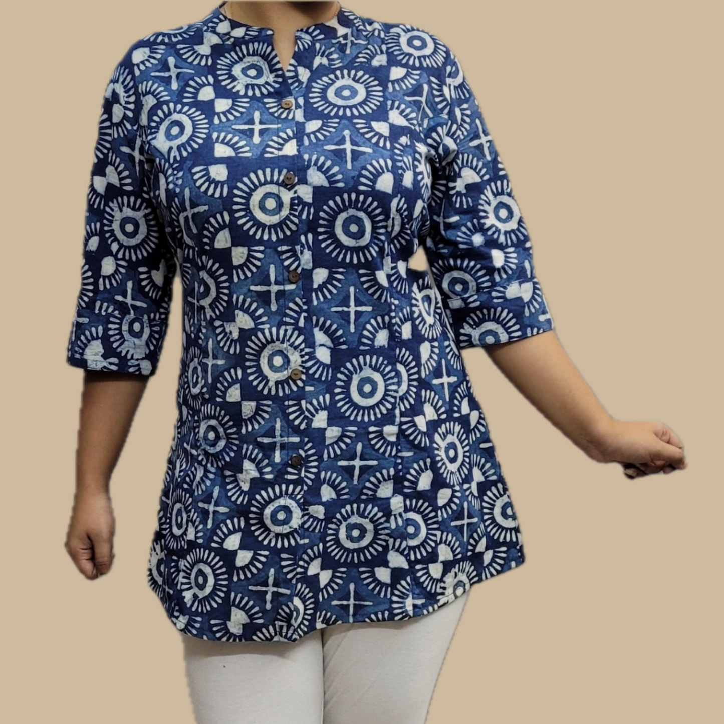 Cotton Tunic in Blue